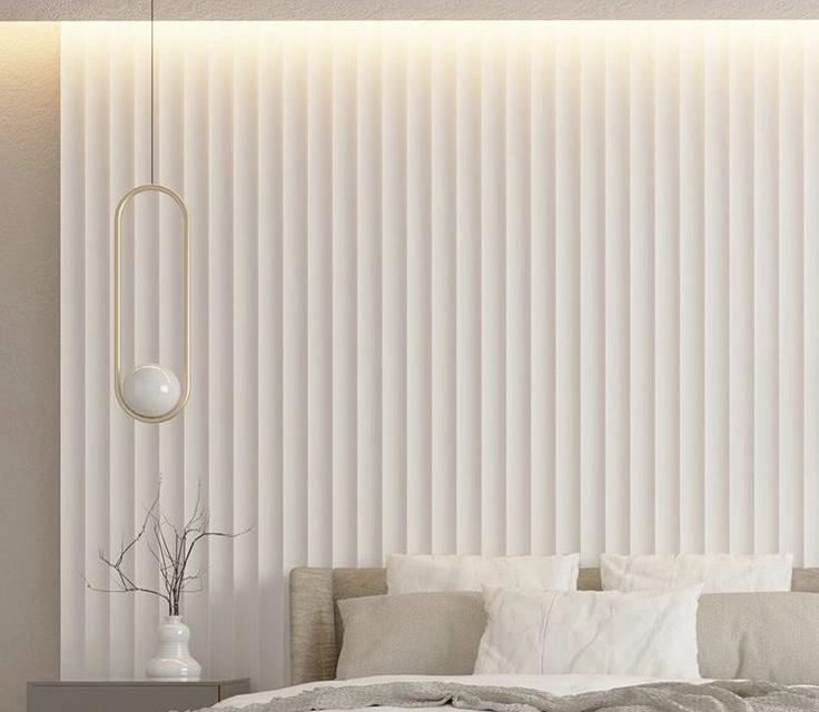 Стеновая панель МДФ. 2760*122*12мм AP122502.91 Белый под покраску