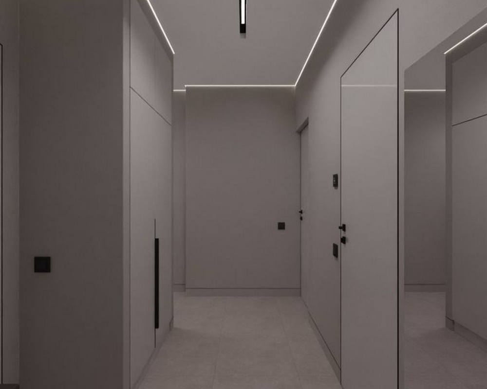 Плинтус алюминиевый потолочный под гипсокартон Волшебная палочка 12 мм 3,0 м Чёрный матовый