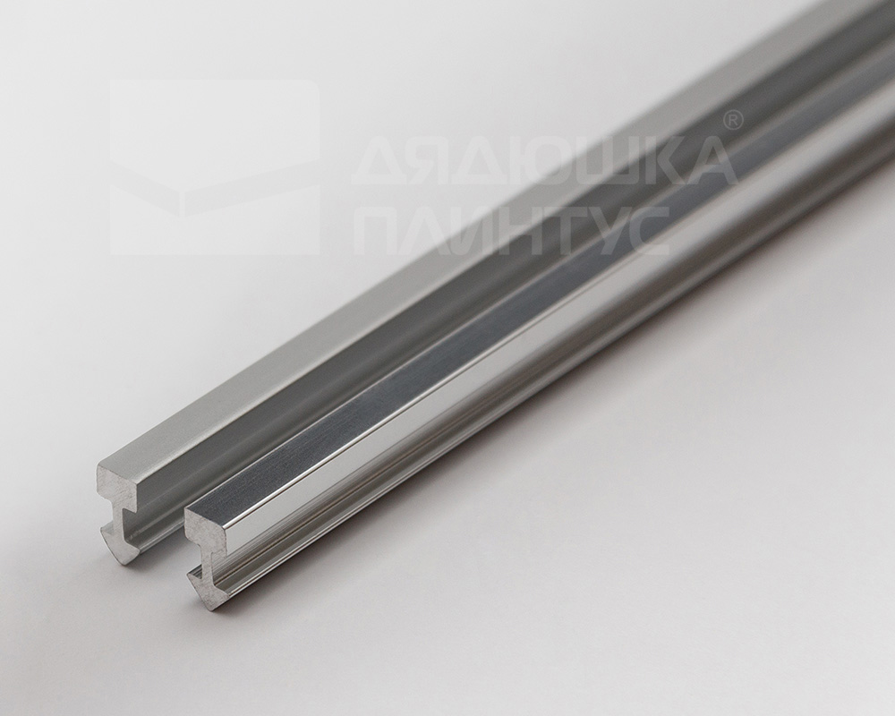 Алюминиевый профиль ПТ-05  серебро/глянец 2,7 м.