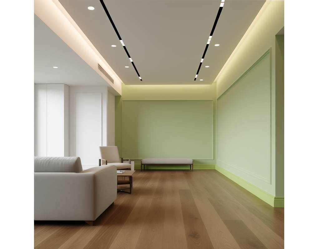 Плинтус из полистирола высокой плотности Волшебная палочка MSPOL 118 55*15*2000 Белый под покраску