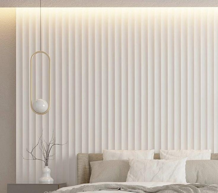 Стеновая панель МДФ. 2760*122*12мм AP122504.91 Белый под покраску