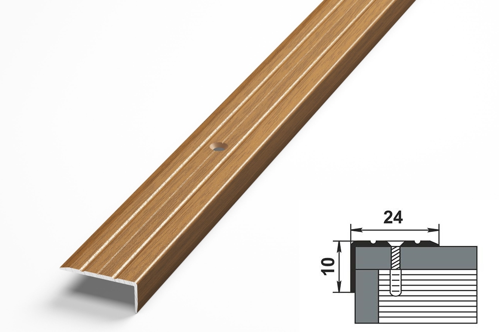 Порог угловой ПУ 01.900.088 Орех