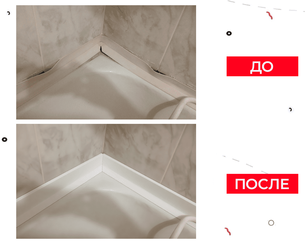 Комплект акриловых бордюров Волшебная палочка  MSП12 900*12*12 мм - 2 шт. + MSП12 750*12*12 мм - 2 ш