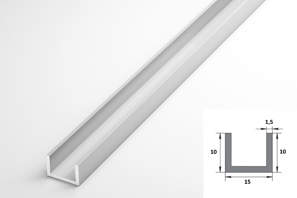 Швеллер 10х15х10 мм Шв 03.2000.500 Без окраса