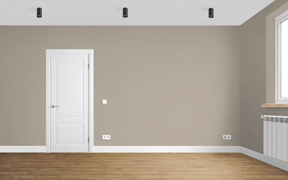 Плинтус ПВХ Смартпрофайл DurableSmart 80 80мм 2,4м Белый под покраску