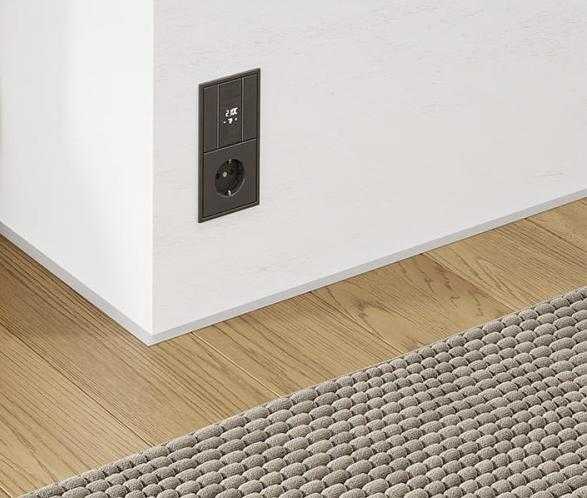 Микроплинтус AL16X5-01 16х6х2000мм Серебро матовое