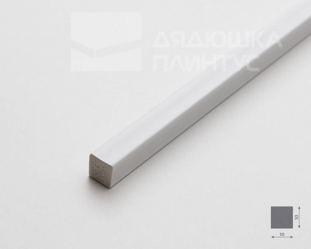 Молдинг Волшебная палочка MSST 112 10мм х 10мм х 2,0м Белый под покраску