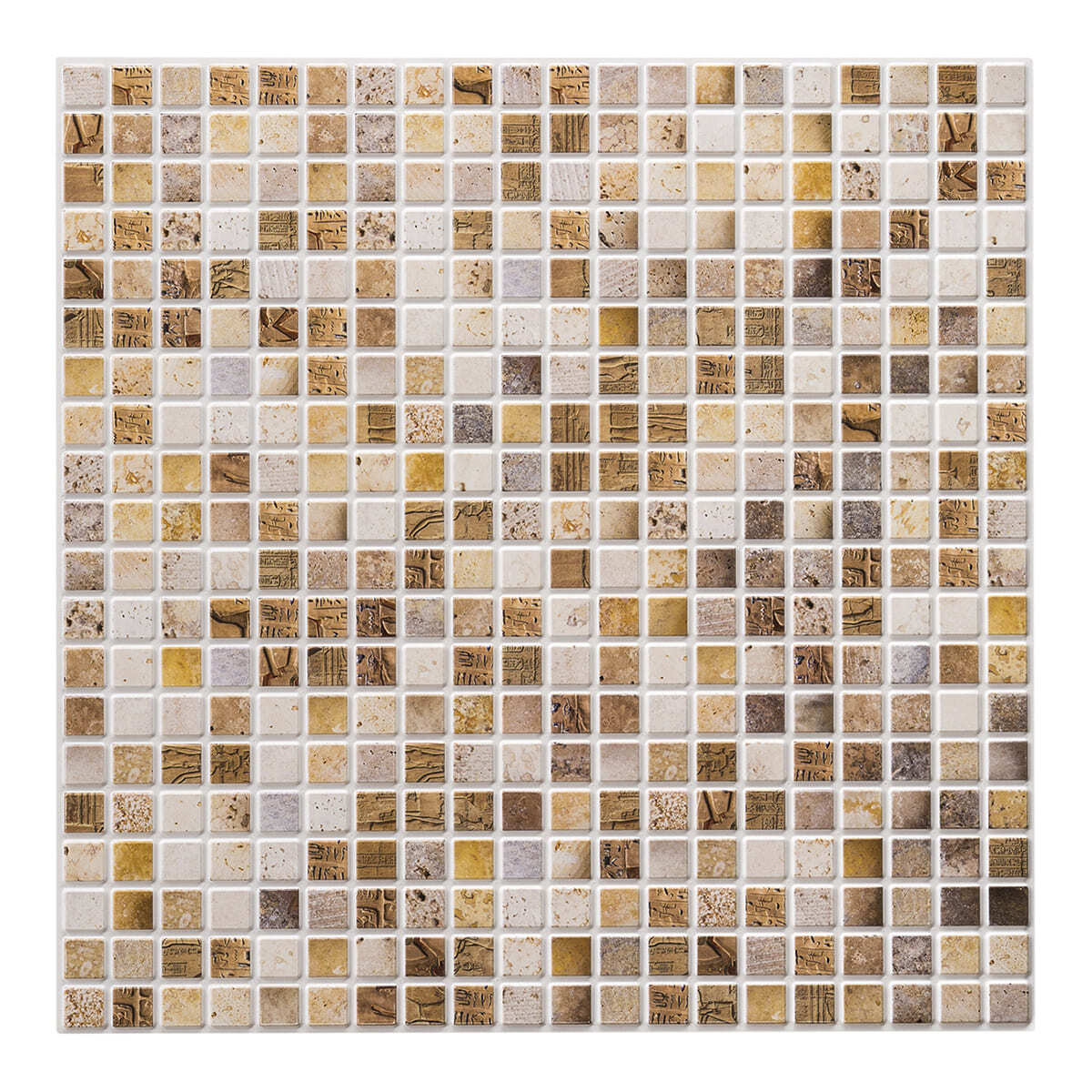 Панель самоклеящаяся ПВХ 480*480 15шт/уп Мозаика Сахара. Цена указана за 3,5 м²