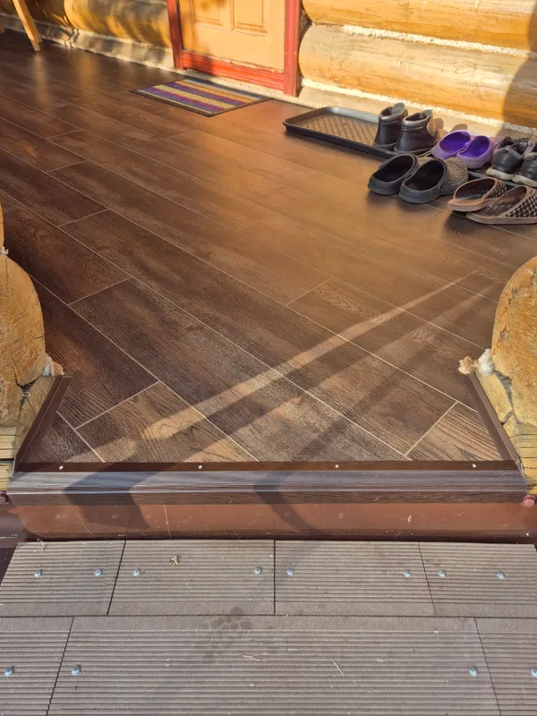 Порог угловой ПУ 02.900.088 Орех