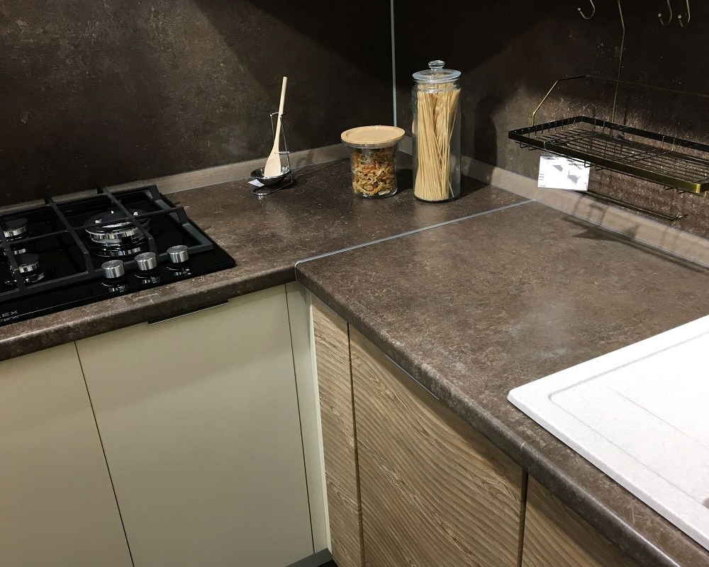 Плинтус для столешниц прямоугольный ПВХ Волшебная палочка 25*12мм 3м 2052 Дуб вотан