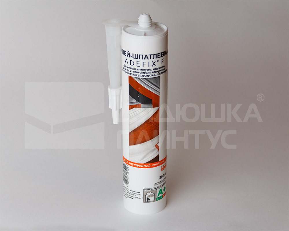 Клей-шпатлёвка акриловый белый "Adefix F" 300 мл