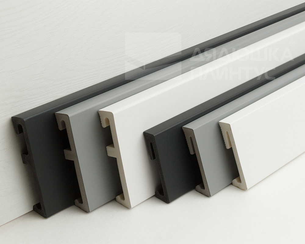 Плинтус напольный Salag Alpha 65*17*2200 мм AP6603 Чёрный